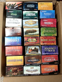 24 MtG Magic The Gathering EMPTY booster boxes War Spark Tarkir Ikoria Phyrexia - Image 1
