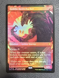 Goblin Bushwhacker (Showcase) Special Guests Foil MTG NM Magic Card - Image 1
