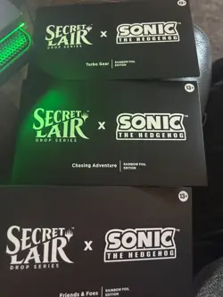 mtg sonic secret lair complete set ( foil and non foil ) SEALED in hand - Image 1