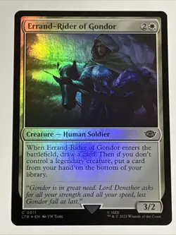 MTG Lord of the Rings Errand-Rider of Gondor Foil 0011 NM - Image 1