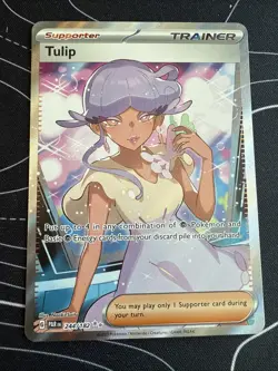 Tulip 244/182 (Trainer) - SV04: Paradox Rift Ultra Rare Holo - Pokemon Card NM - Image 1