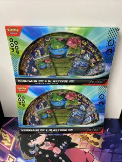 2x Venusaur ex Blastoise ex Premium Collection GameStop Exclusive - Pokemon TCG - Image 1