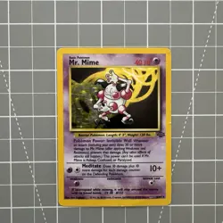 Mr Mime 22/64 - Jungle Holo Rare Pokemon TCG Card WOTC - Heavy Play (HP) - Image 1