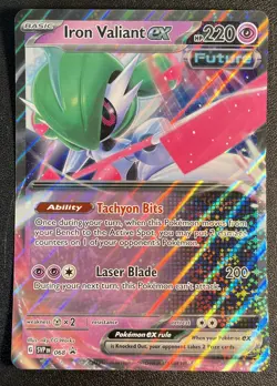 Pokemon Paradox Rift IRON VALIANT EX Jumbo Black Star Promo #068 - Image 1
