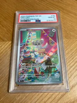 2024 Pokemon Minccino 182/162 Sv05: Temporal Forces Illustration Rare PSA 10 - Image 1