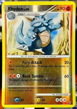 Pokemon TCG Cards Rhydon 80/147 Supreme Victors Reverse Holo LP - Image 1