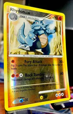 Pokemon TCG Cards Rhydon 80/147 Supreme Victors Reverse Holo LP - Image 2