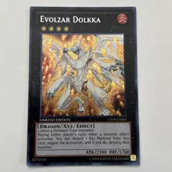 Yugioh Evolzar Dolkka CT09-EN001 Secret Rare Limited Edition LP - Image 1