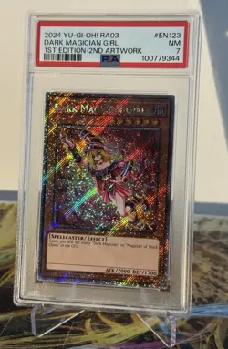 Yugioh Dark Magician Girl RA03 Secret Rare 1st Edition PSA 7 - Image 1