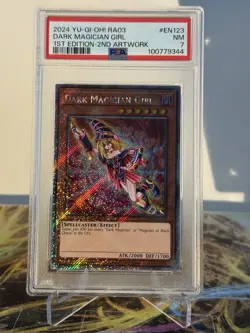 Yugioh Dark Magician Girl RA03 Secret Rare 1st Edition PSA 7 - Image 2