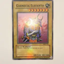 Yugioh OG Faded Misprint Holo Bleed LP Garnecia Elefantis MRD-125 Super Unlim - Image 1