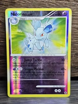 Nidorina Reverse Holo - Pokemon Card - 73/111 - Platinum Rising Rivals MP - Image 4