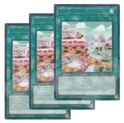 Yugioh Yummyusment Mignon x 3 - 1st Edition Rare NM - Plus Free Holo - Image 1