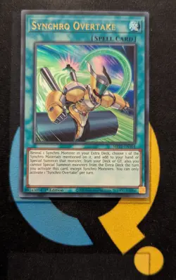 MP22-EN164 Synchro Overtake Ultra Rare 1st Edition YuGiOh - Image 1