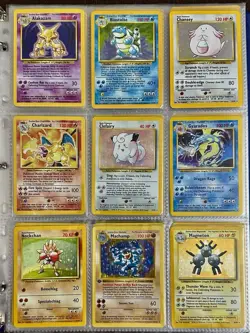 Vintage Pokemon album 166 cards complete it102/102 1999 base set - Image 1