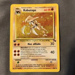 SPANISH 1st Edition Kabutops 9/62 Fossil 2000 WOTC Pokemon Card TCG - Image 1