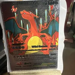 Charizard V Silver Foil Pokemon Card 🔥Fan Art 🔥Card N/M - Image 1