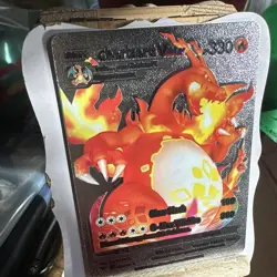 Charizard V Silver Foil Pokemon Card 🔥Fan Art 🔥Card N/M - Image 3
