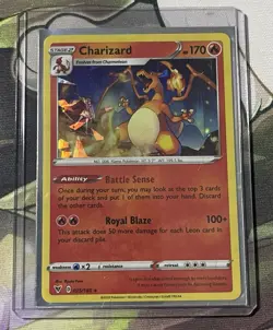 Charizard 025/185 Vivid Voltage Cracked Ice Holo Exclusive Pokemon Card NM/LP - Image 1