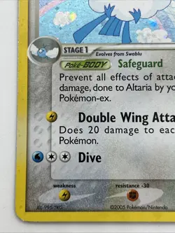 Pokemon TCG Altaria EX Deoxys Holo Rare Card 1/107 LP Condition - Image 4