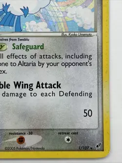 Pokemon TCG Altaria EX Deoxys Holo Rare Card 1/107 LP Condition - Image 5