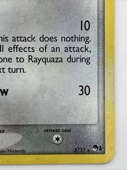 Rayquaza 3/17 Pop Series 1 Holo Rare Pokemon Card 2004 TCG, VLP/NM - Image 5