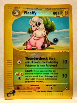 Flaaffy 47/147 Reverse Holo Aquapolis WOTC Rare Pokemon Card LP - Image 1