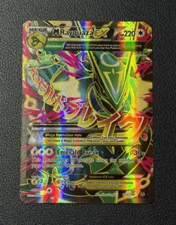 2015 Pokemon Mega M Rayquaza EX Full Art 105/108 XY Roaring Skies NM - Image 1