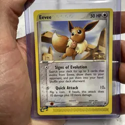 Pokemon Eevee 63/100 Sandstorm Regular Pokemon Common Nintendo Card NM Vintage - Image 1