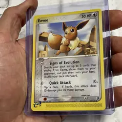 Pokemon Eevee 63/100 Sandstorm Regular Pokemon Common Nintendo Card NM Vintage - Image 2