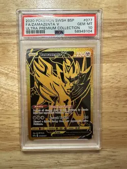 Zamazenta V SWSH077 SWSH: Sword & Shield Promo Cards Holo PSA 10 SWSH077 - Image 1