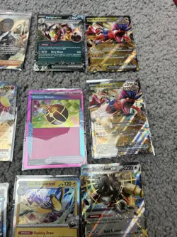 Six Empty Pokemon Mini Tins With 150+ Holos, Reverse Holos And Ex Cards - Image 3