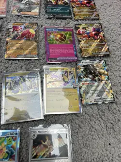 Six Empty Pokemon Mini Tins With 150+ Holos, Reverse Holos And Ex Cards - Image 5