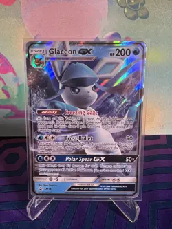 Glaceon GX - SM147 - Pokemon Sun & Moon Promo Ultra Rare Card LP+/NM - Image 1