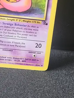 Slowbro 43/62 Fossil - LP Condition - Vintage Pokemon TCG Card - WOTC Era - Image 5