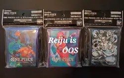 One Piece Card Game Official Sleeves Set 5 Zoro/Sanji & Enel SEALED LOT OF 2 - Image 1