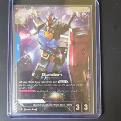 Gundam Card Game Newtype Rising GD01 Gundam RX-78-2 GD01-001 LR+ - Image 1