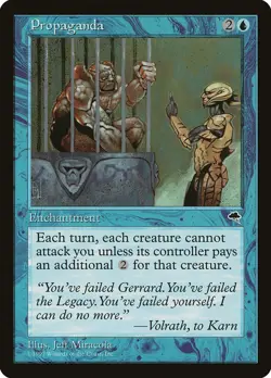 Slightly Played, English - 1 x MTG Propaganda Tempest - Image 1