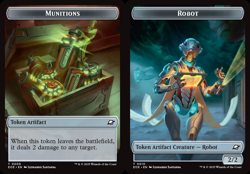 1x Munitions (9) // Robot (10) Token - Foil MTG Edge of Eternities NM Magic Foil - Image 1