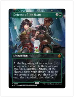 1x Defense of the Heart, Enchanting Tales Anime Borderless Art, MTG NM - Image 1