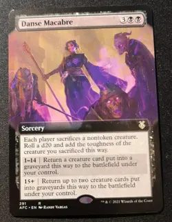 Danse Macabre - Extended Art - AFC - MTG - EN - NM - 291 - Image 1