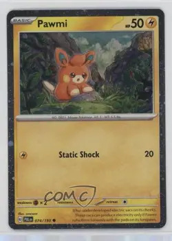 Pawmi (Paldea Adventure Chest Cosmos Holo) Holo Pokemon SV02: Evolved #074 16hd - Image 1