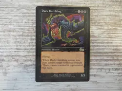 1x Dark Hatchling - Urza's Saga - NM - English - OOP MTG - Image 1