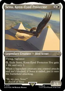 FOIL Senu, Keen-Eyed Protector (Foil Etched) - Universes Beyond: Assassin's Cr - Image 1