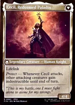 Magic: The Gathering-Cecil Dark Knight Cecil Redeemed Paladin [FIN-0091](R) - Image 2