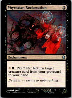Phyrexian Reclamation Magic The Gathering Commander 2013 Light Play - Image 1