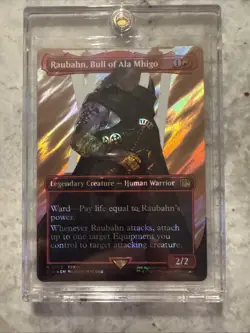 Raubahn, Bull of Ala Mhigo #0533 (Borderless) (Surge Foil) Final Fantasy. NICE!! - Image 2