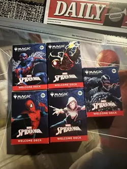 SDCC 2025 Magic x Spider-Man Complete Welcome Deck Set (5), Comic & Newspaper - Image 2