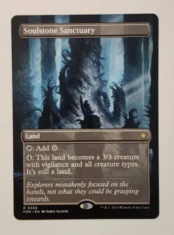 Mtg Foundations Soulstone Sanctuary Borderless NM - Image 1