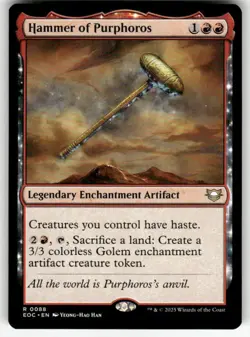 HAMMER OF PURPHOROS #88 MTG COMMANDER: EDGE OF ETERNITIES - Image 1